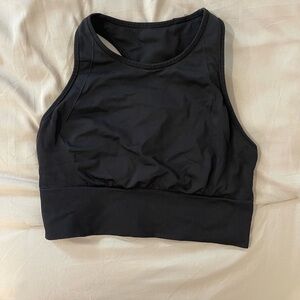 Lululemon Athletica Black Crop Top